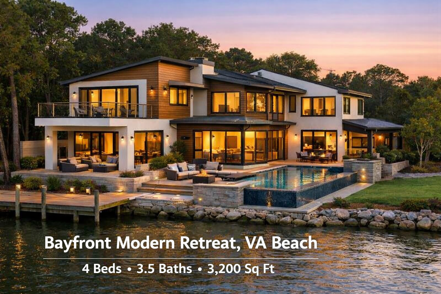 Bayfront Modern Retreat at 3201 Shoreline Drive